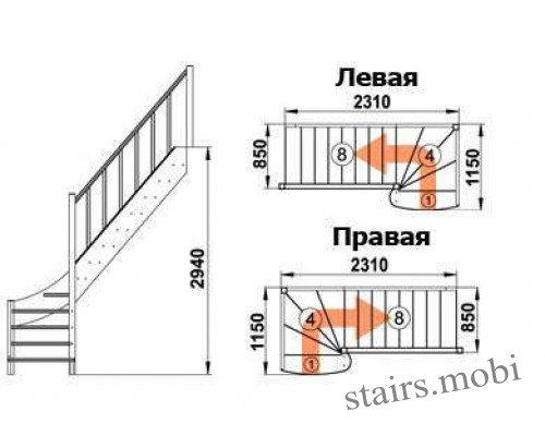 ЛС-07М/3 вид3 чертеж stairs.mobi